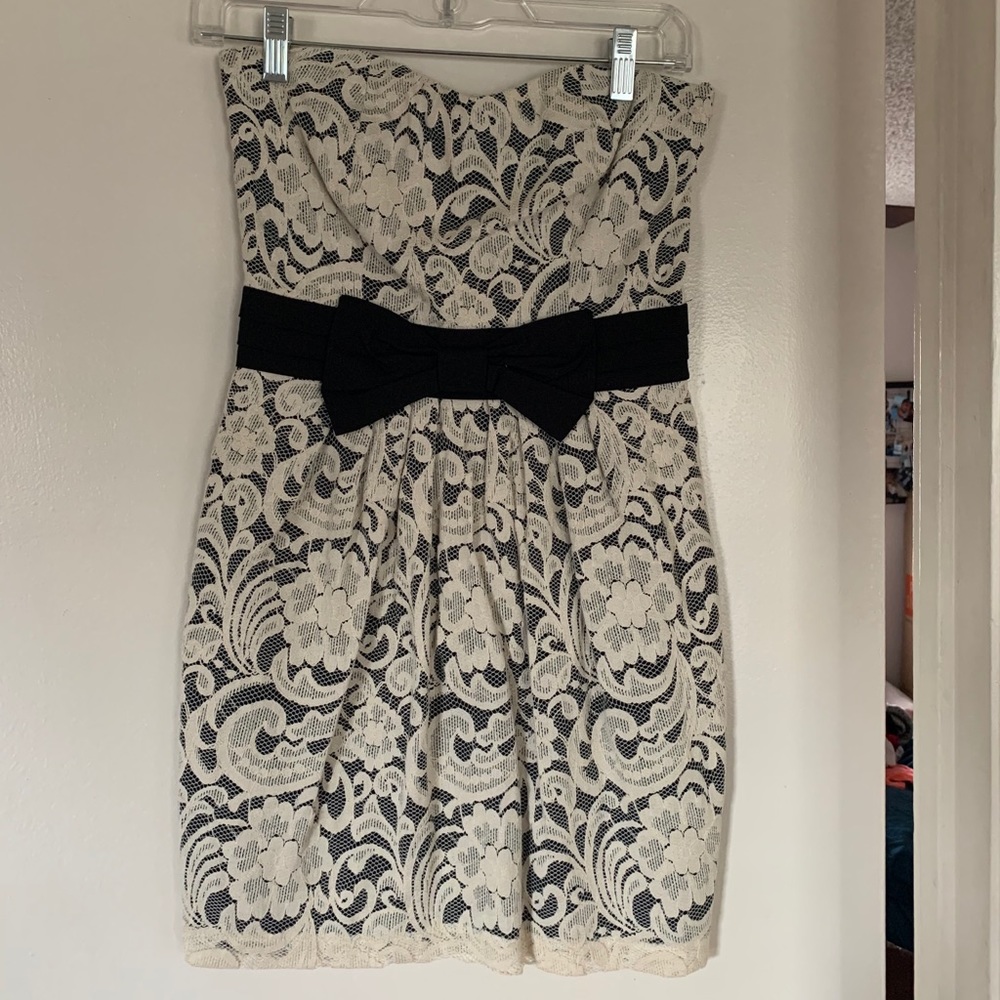 Strapless Lace Dress